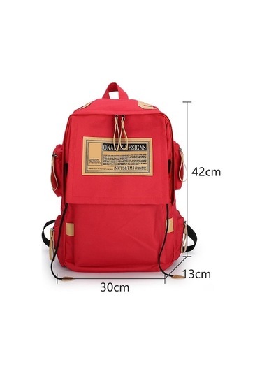 Dancemonkey Üniversite Tınyat Sırt Sırt Sırt Sırt Öğrencisi Moda Mochila Kırmızı Kadın Inç Genç Erkek Dizüstü Cep Çantası Çantası Çantası Çantası Büyük 7 15 Qs Kırmızı