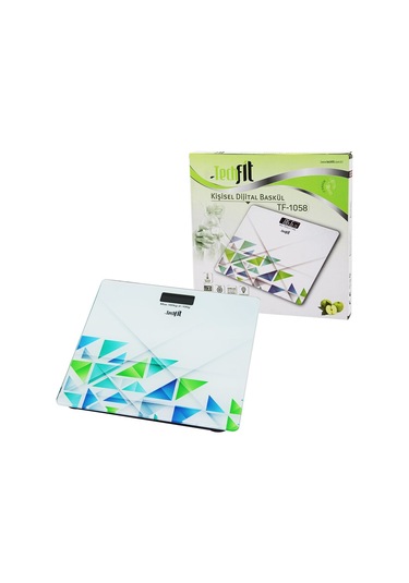 Desenli Cam Temperli Dijital Baskül Terazi 180kg/100grlcd Ekran - Sensör 4741