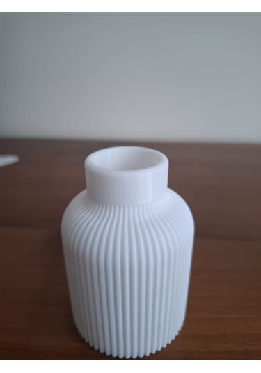 Dekoratif Mini Bohem Vazo- 5 Cm Beyaz