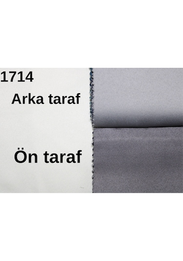 Dauble Blackut Karartma Perde Tek Kanat 1x2 Amerikan Pileli Fon Perde Koyu Gri