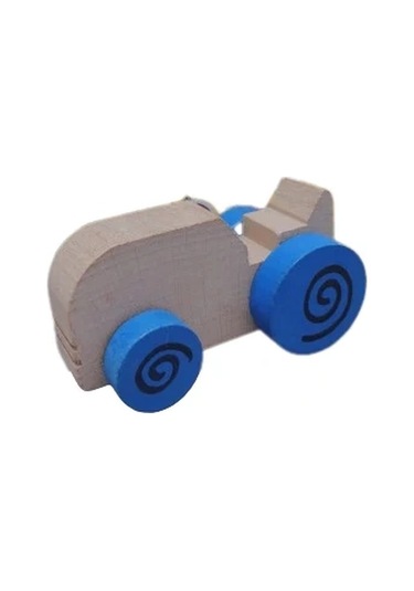 Mr. Quokka Ahşap Traktör - Mavi