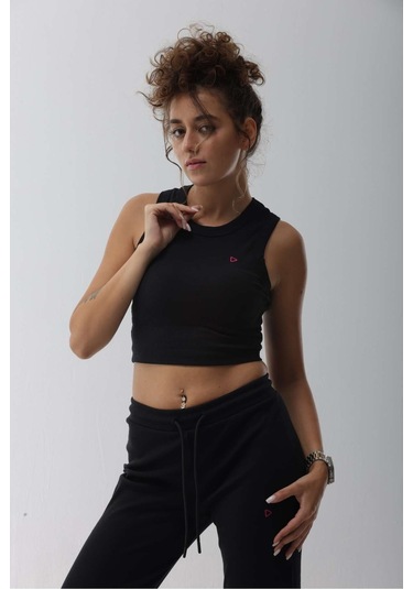 Kaşkorse Siyah Fitilli Bra Siyah