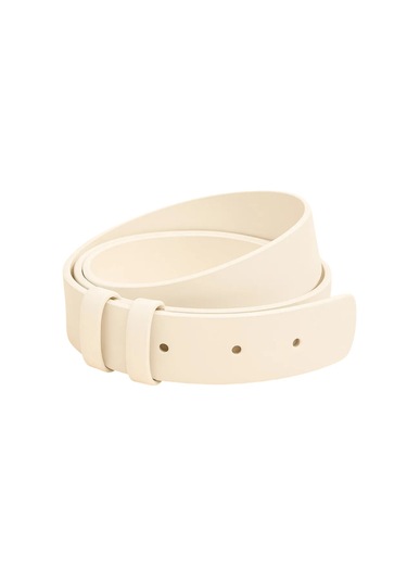 Erkek Kemer Dayanıklı Beyaz Kemer Deri