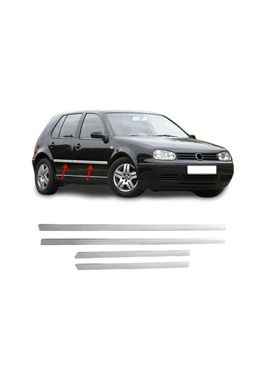 Volkswagen Golf 4 Krom Kapı Çıtası Tk 1998-2005 Paslanmaz Çelik N11.282
