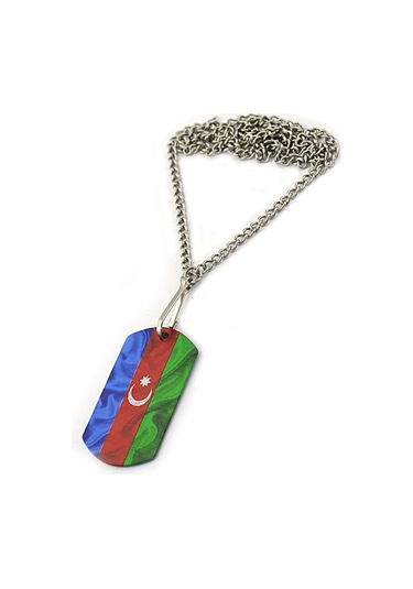 Asker Künyesi Azerbaycan Bayrak Antik Gümüş