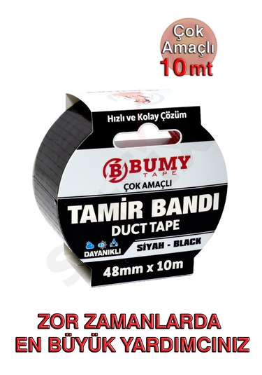 Duct Tape Tamir Bandı 48mm X 10mt Siyah