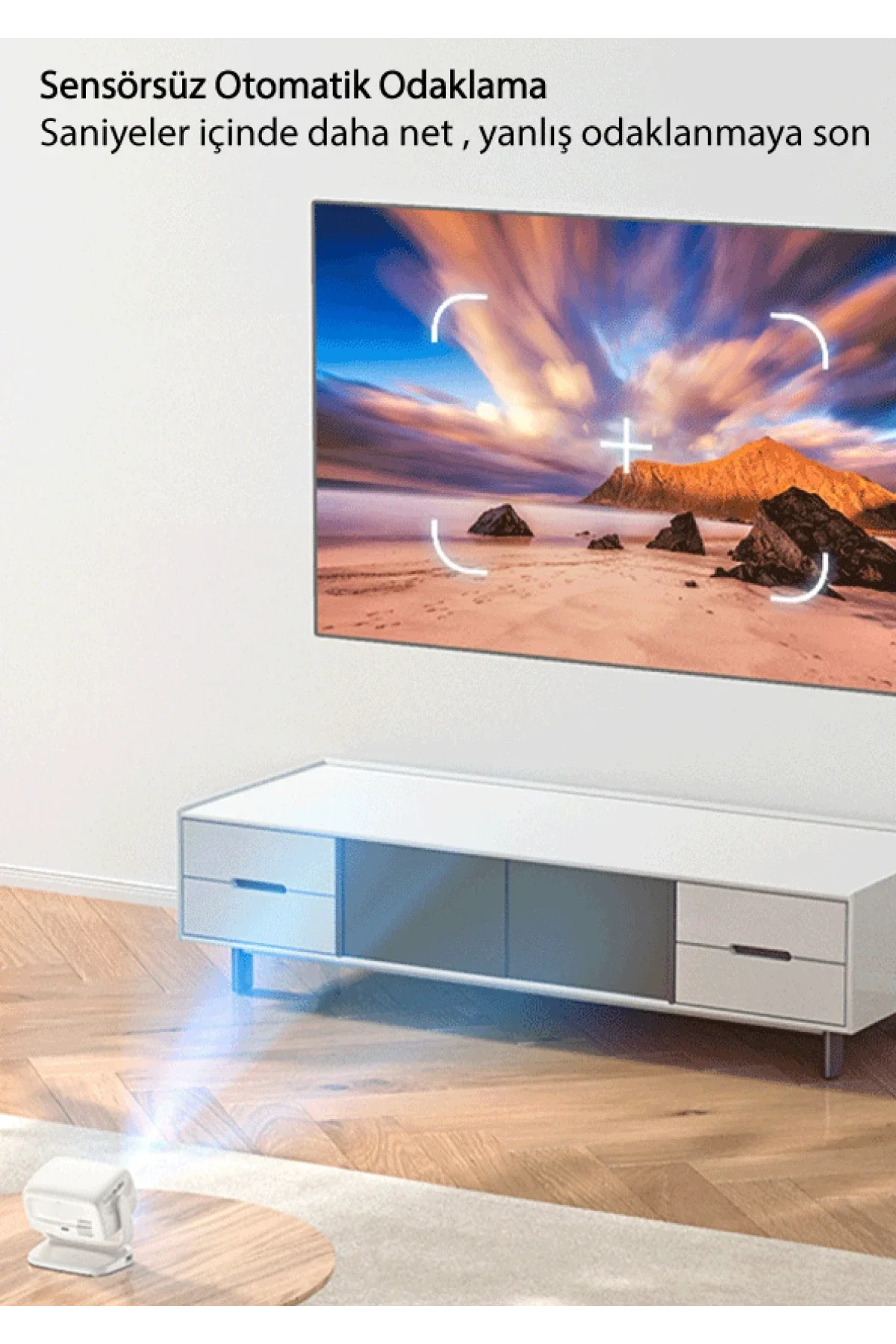 Yesido Tv13 Bt 5.1 720p Kablosuz Projeksiyon Cihazı - Beyaz