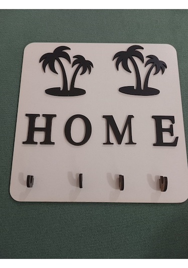 Palmiye Home Dekoratif Anahtar Askılığı Ahşap Mdf Dekorasyon