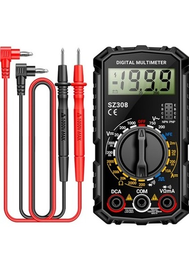 Agoodshop Sz308 Dijital Multimetre Voltaj Direnç Ölçer Akım Ölçer, B