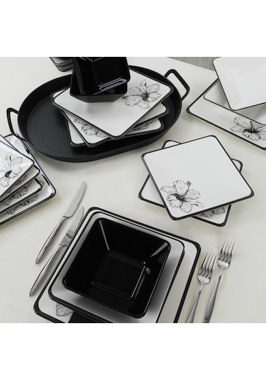 Keramika Lotus Yemek Takımı 24 Parça 6 Kişilik - 20037