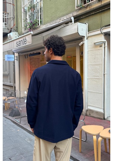 Flaw Fermuarlı Sweatshirt Lacivert Lacivert