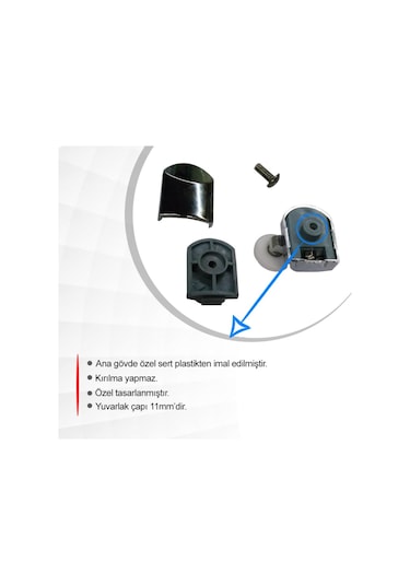 Duşakabin Cam Kapı Ray Makara Tekerlek Takımı