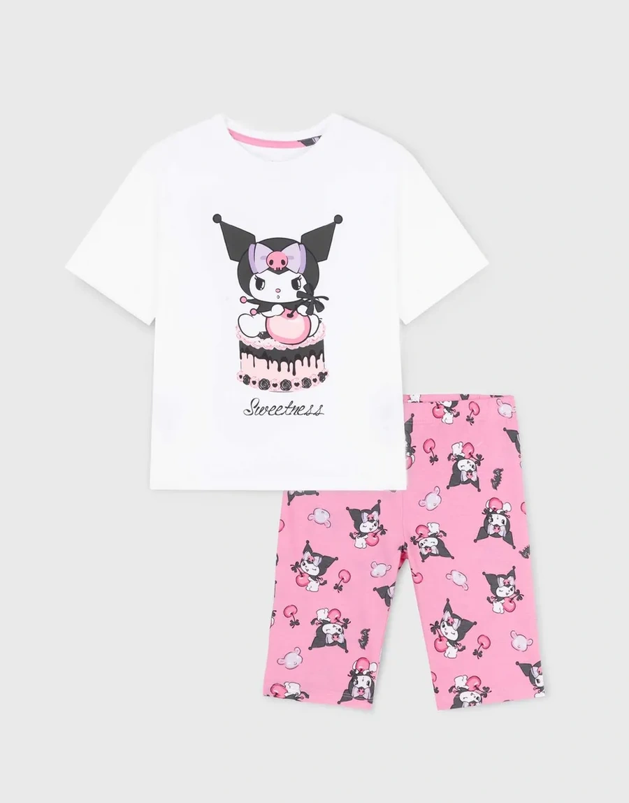 Gloria Jeans Kuromi Baskılı Oversize Pijama 412402358 Beyaz