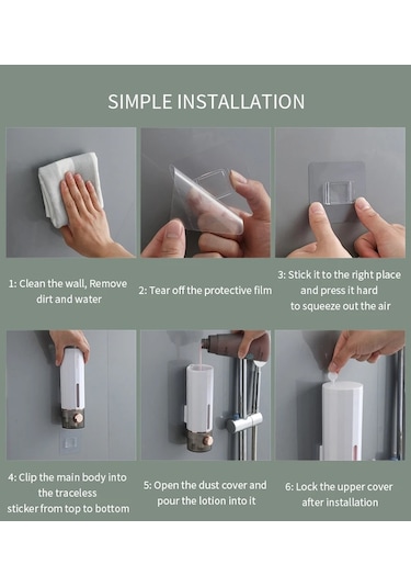 Green-450ml Manuel Duvara Monte Banyo Sıvı Sabunluk Yıkama El Dezenfektanı Aile El Duş Jeli Banyo Aksesuarları