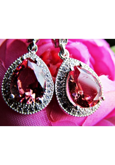 Gümüş Zultanit Damla Taşlı Kadın Küpesi