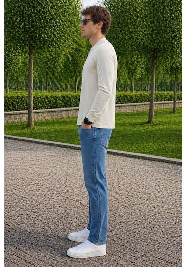 Alexandergardi Hakim Yaka Yarım Fermuarlı Erkek Sweatshirt Mint