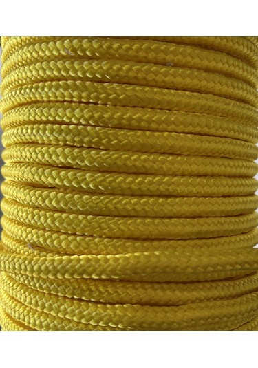 Renkli İskota Halat 8 MM 10 Metre Sarı