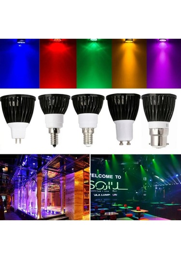 Agoodshop 9w Tarzı Yeşil Kısılabilir Led Spot Ampuller Gu10 Mr16 E27 E14 B22 15w 12w 9w 110v 220v Dc