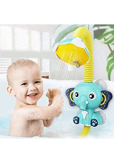 Eğlenceli Fil Şeklinde Banyo Oyuncakları - 360 Dönebilen Su Püskürtme Özelliği İle Çocuklar İçin Diğer Diğer