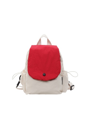 Çiftler İçin Şık Unisex Sırt Çantası - Su Geçirmez, Çok Fonksiyonlu, Hafif Ve Minimalist Sevimli Çanta Kızıl