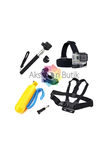 Gopro Hero 2 3 3+ 4 5 - 7 Parça Aksesuar Seti Çok Renkli