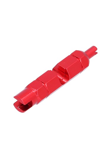 Reedark Bisiklet Valfi Çekici Seti - Bakır Malzeme, Yüksek Basınç Dayanıklı, Tamir Araçlarıyla 10 Adet Valf Çekici + 2 Adet Anahtar - Yol Bisikleti, Klap Bisikleti, Dağ Bisikleti Uyumlu Kırmızı