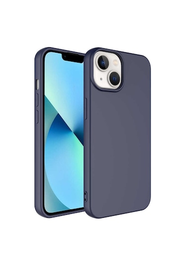 Apple Uyumlu iPhone 14 Tchs Mara Lansman Kılıf-lacivert Lacivert Lacivert