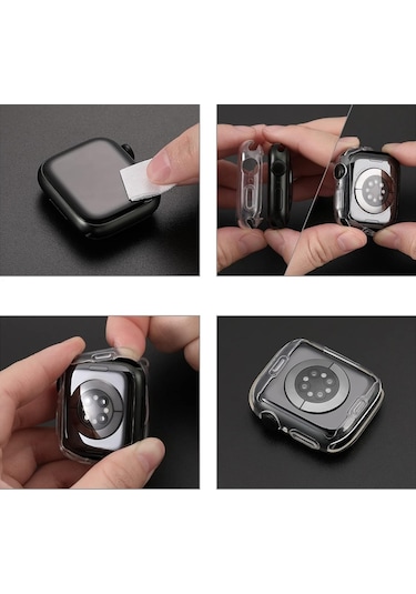 Bufalo iOS Uyumlu Watch 41mm Silikon 360 Kasa Ve Ekran Koruyucu