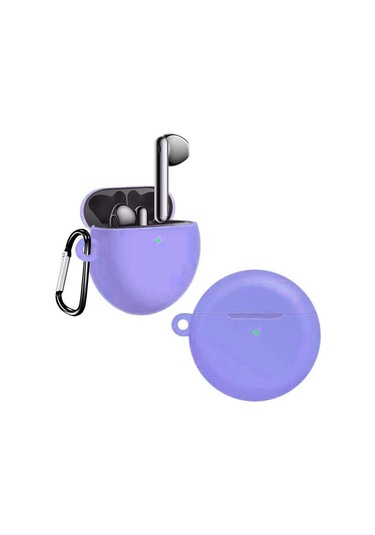 Noktaks - Huawei Freebuds 4 Uyumlu Freebuds 4 - Kılıf Airbag 24 Kılıf - Lila