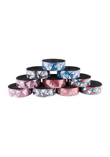 Reedark Yol Bisikletleri İçin Eva Köpük Dikişli Anti-sapma Vuruş Emici Renkli Direk Bandı Siyah-beyaz