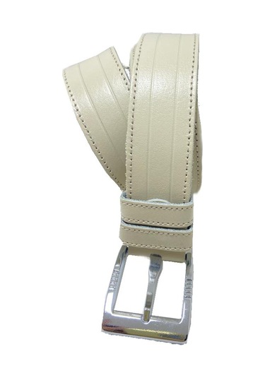 Hakiki Deri Erkek Kot Kemeri 4,5 Cm Krem
