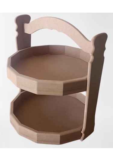 Hobi Adn Dekoratif Meyve Sepeti Ahşap Mdf Ham Cnc Kesim El Yapım