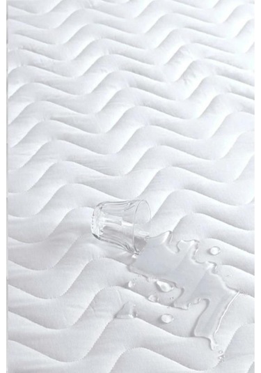Bebesi Sıvı Geçirmez Kapitoneli Alez 220x200 Cm Çift Kişilik Köşe Lastikli Beyaz