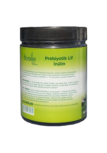 Fibrelle İnülin Prebiyotik Lif Plastik Ambalaj 500 G