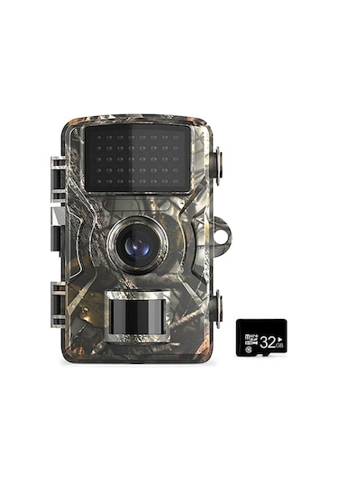 12mp Av Ve Yaban Hayatı Kamerası 1080p Gece Görüşlü, Ip66 Su Geçirmez, 16/32gb Tf Kart Destekli Hareket Sensörlü Oyun İzleme Cihazı Çok Renkli Çok Renkli