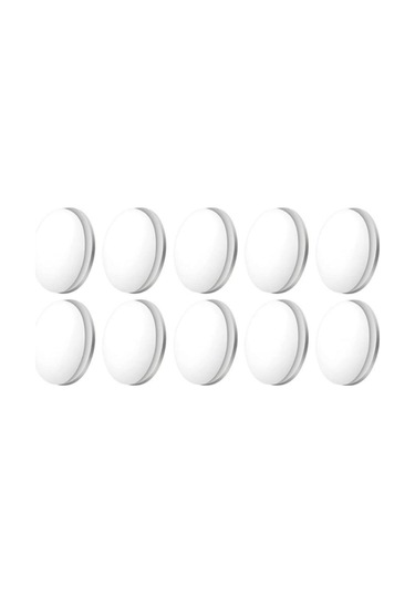 Moveevo 10 Adet Manyetik Perde Ağırlığı - Banyo Perdesi, Masa Örtüsü Ağırlayıcı - Beyaz Plastik Manyetik Kancalar Beyaz