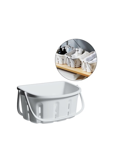 Suntek Yurt Banyo Açık Gri Için Plastik Duş Caddy Tote Diğer