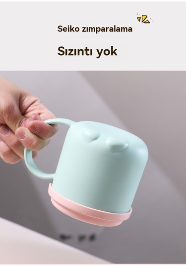 Aurora Çocuk Saplısu Bardağısilikonısıyalımem Kabıdüşmez Ve Sızdırmaz Mavisi Mavi