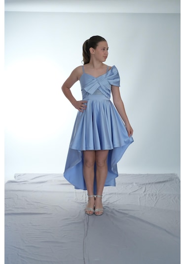 Kız Çocuk Abiye Bebemavi Askılı Saten Kuyruklu Önü Kurdele Detaylı Kız Çocuk Abiye 10-15 Yaş Bebemavi Kız Çocuk Abiye Bebemavi Askılı Saten Kuyruklu Önü Kurdele Detaylı Kız Çocuk Abiye 10-15 Yaş Bebemavi