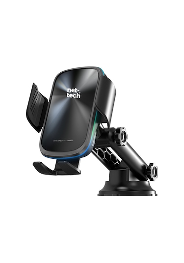 Nettech Nt-chc31 15w Araç İçi Araç Camı Etkili Telefon Tutucu - Siyah Siyah