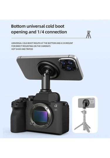 Moly Alüminyum Magsafe Tutucu - İphone 15/14/13/12 Serisi İçin Bulut Ayaklı Tutucu Diğer