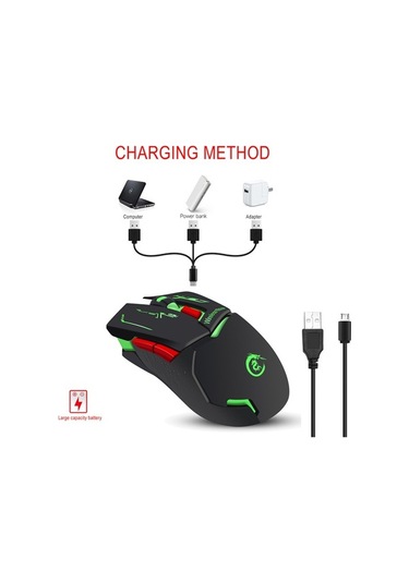 Novahub Hxsj X30 Kablosuz Şarjlı Mouse - 3 Dpı Ayarlı, Ergonomik, 10m Menzil, 1200mah Pil Optik, Kullanıcı Dostu Design Optik