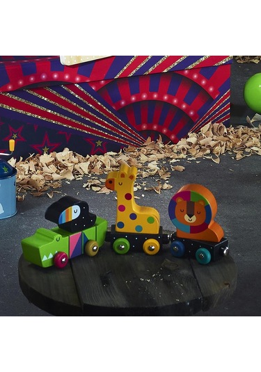 Vilac - Mıknatıslı Ahşap Hayvanlar Treni