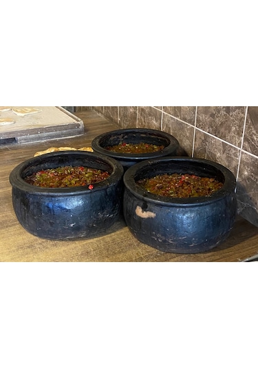 Doğal Toprak Kuzuluk Güveç Tencere 20-25 Kişilik 10 Litre 34x15 C (KAPAKSIZ) Toprak