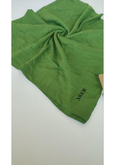 Yeşil Aker Bambu Kraş Eşarp Yeşil