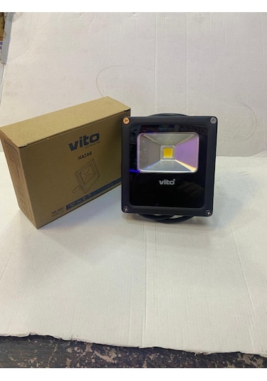 10W Led Projektör Sarı Renk Siyah