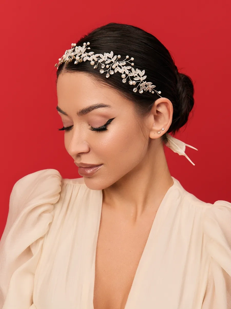 Bıjuteks Düğün Saç Diademi 97412809 Gri