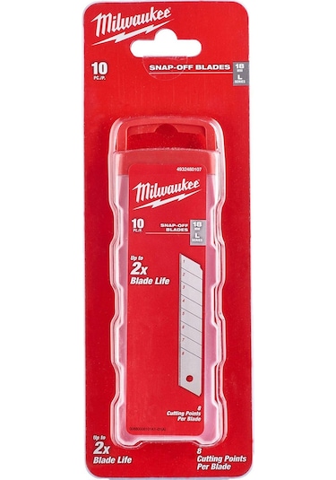 Milwaukee Ayarlı Maket Bıçağı Yedeği 10 Lu 18 Mm 4932480107