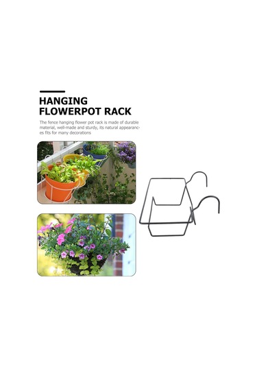 Bitki Kapları Tutucu Saksı Saksı Asılı Sepet Güverte Korkuluk Ekici Kutuları Kapalı Bitki Stantları Flowerpot Asılı Raf