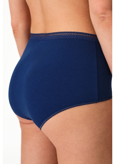 Penti Lacivert Easy Pamuklu Trim Yüksek Bel Slip Külot